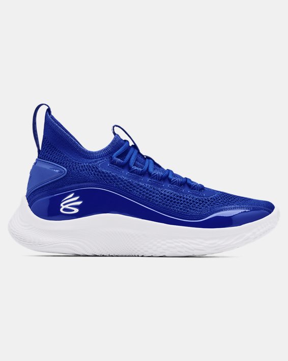 Unisex Curry 8 Team Basketball Shoes, Blue, pdpMainDesktop image number 0